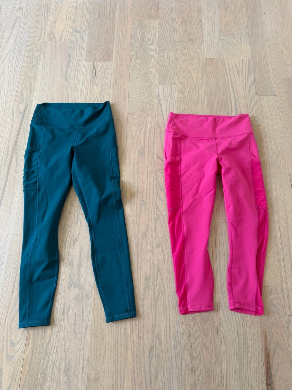 Fabletics women’s  Leggings in Teal and Hot Pink